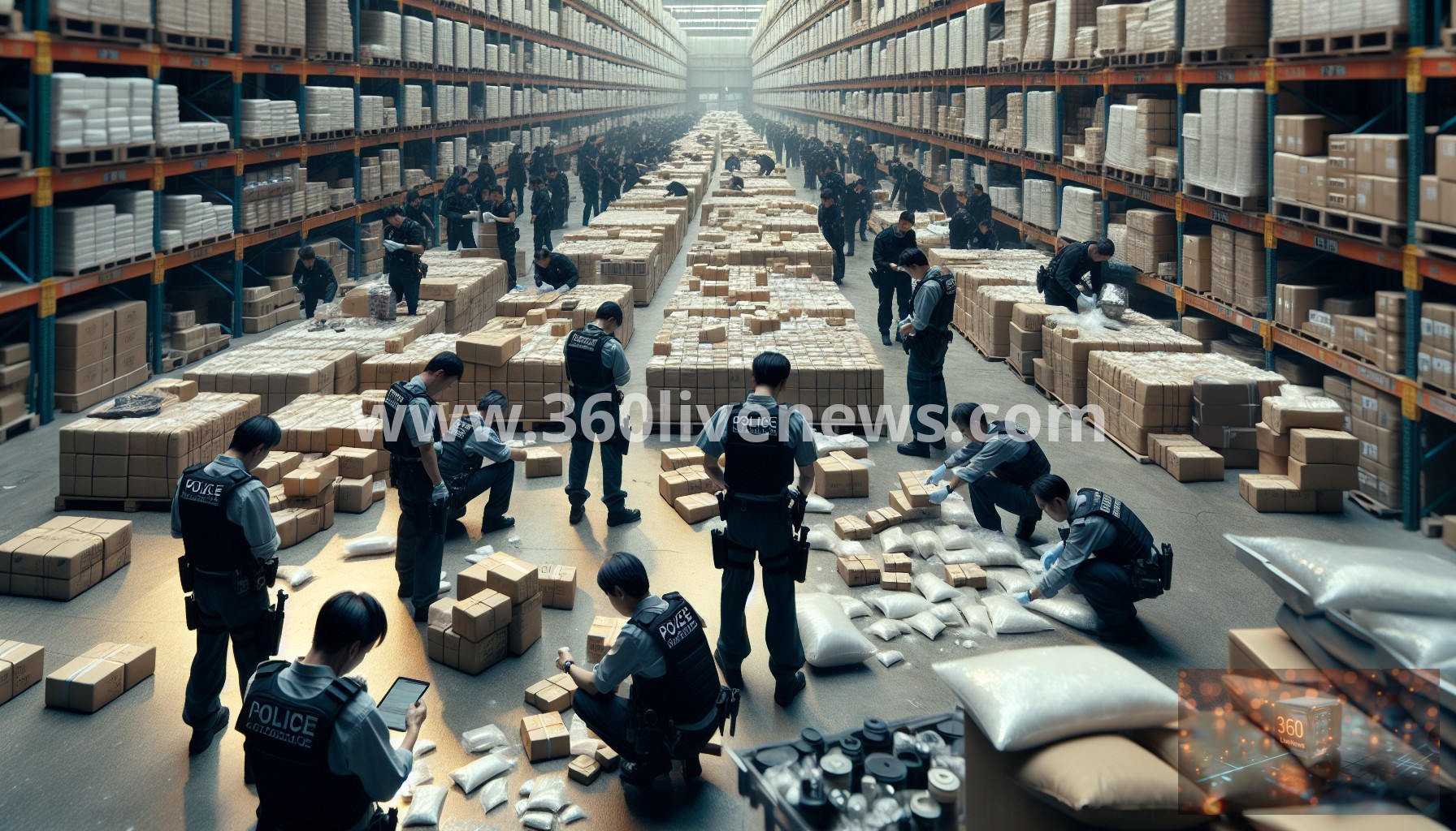 Hong Kong police seize HK$20 million worth of cocaine in Sha Tin drug operation, arresting a 28-year-old man