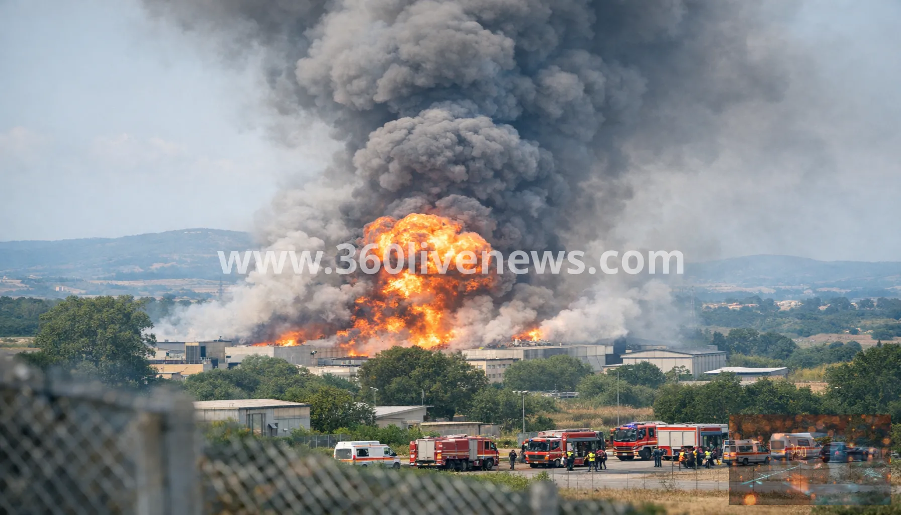 Explosion at munitions factory near Rome in Colleferro
