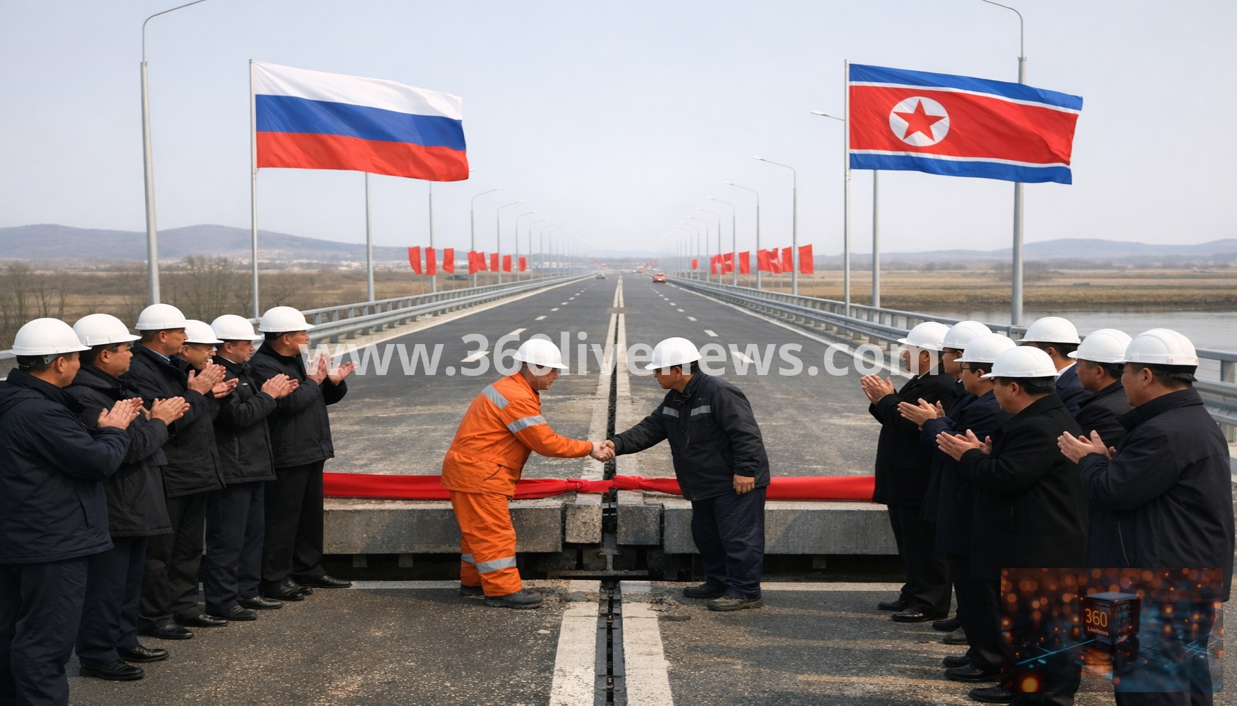 Russia and North Korea Connect First Road Bridge Ahead of Summer Opening