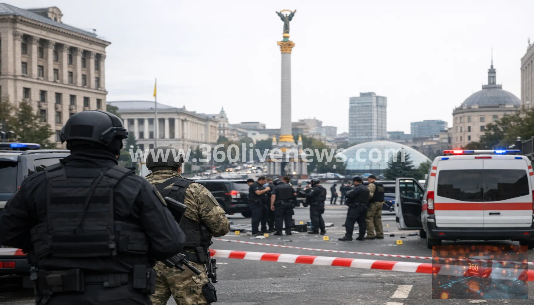 Shootout in Kyiv between Ukraine's security services leaves at least three wounded