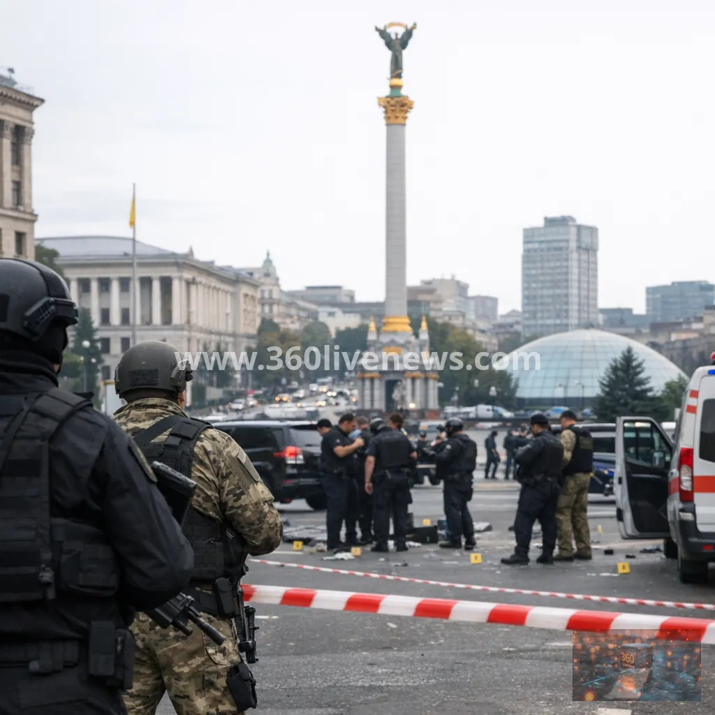 Shootout in Kyiv between Ukraine's security services leaves at least three wounded