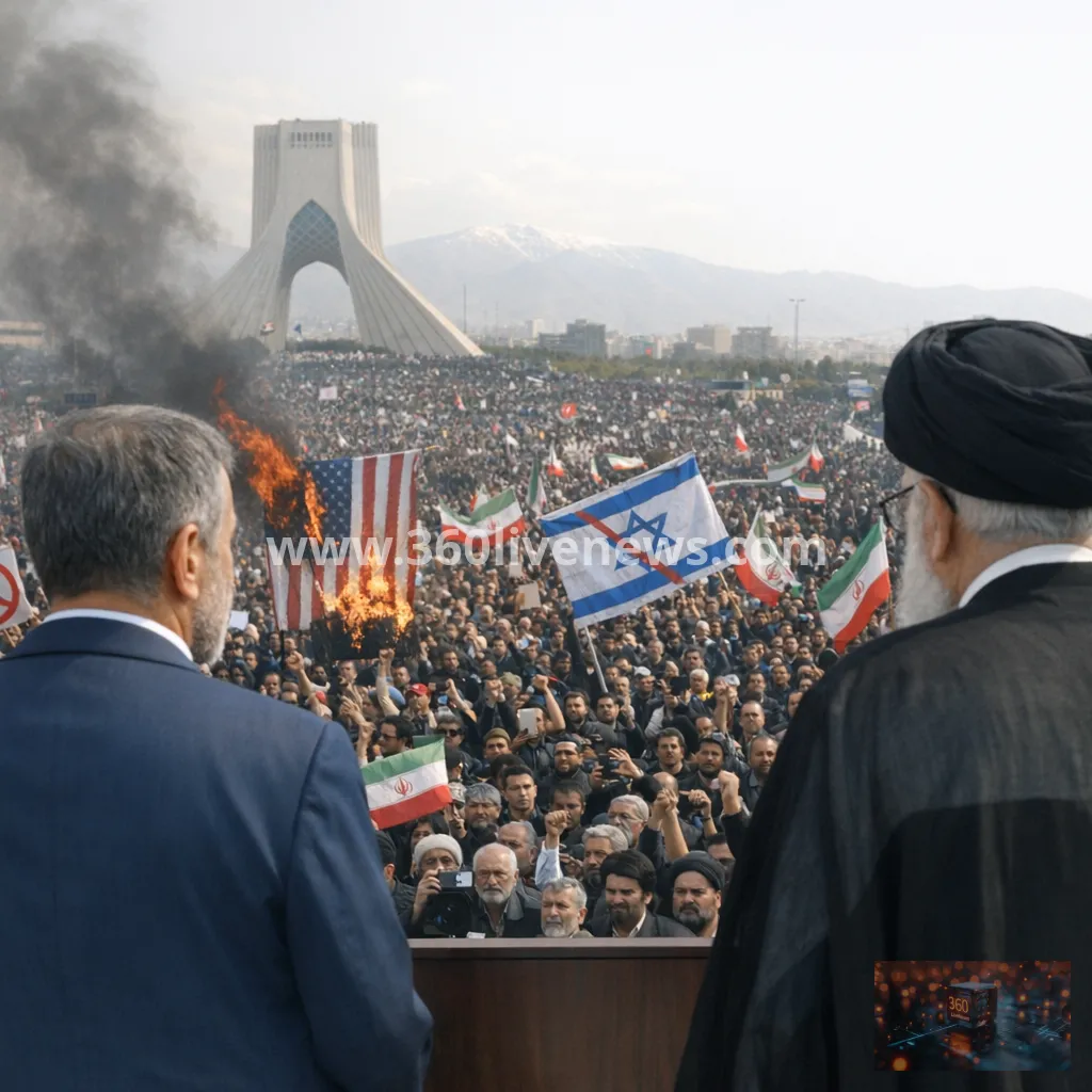 Tehran state funeral turns into mass anti-US and anti-Israel rally