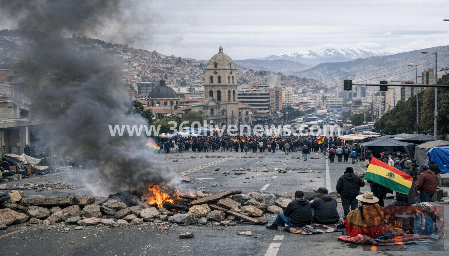 Bolivia faces nearly a month of anti-government protests and capital blockade