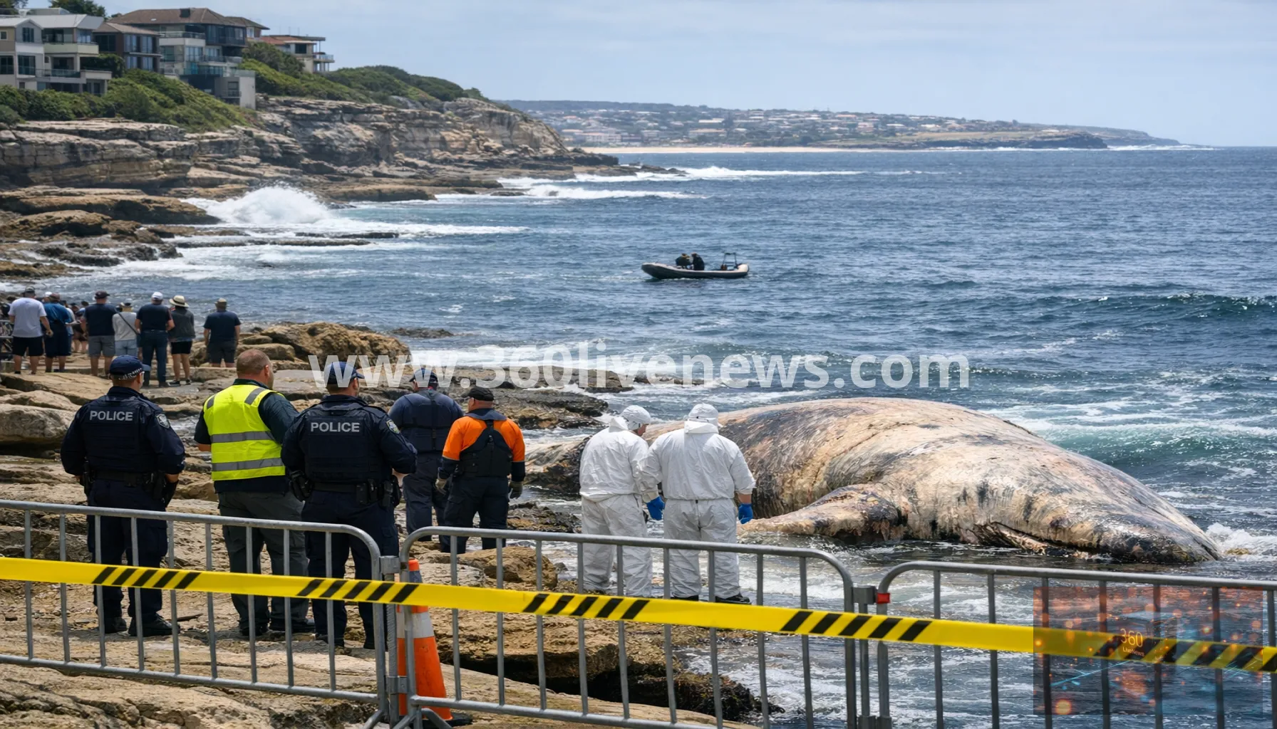 Sydney eastern beaches closed after whale carcass washes ashore at Lurline Bay