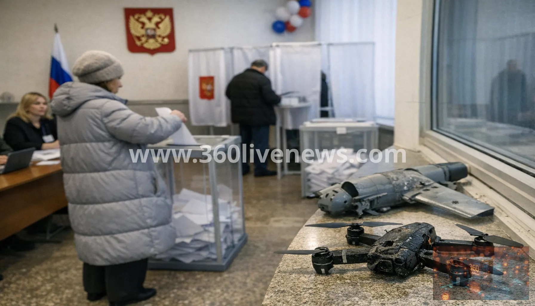 Ukraine drone barrage hits Moscow as Russia opens parliamentary vote