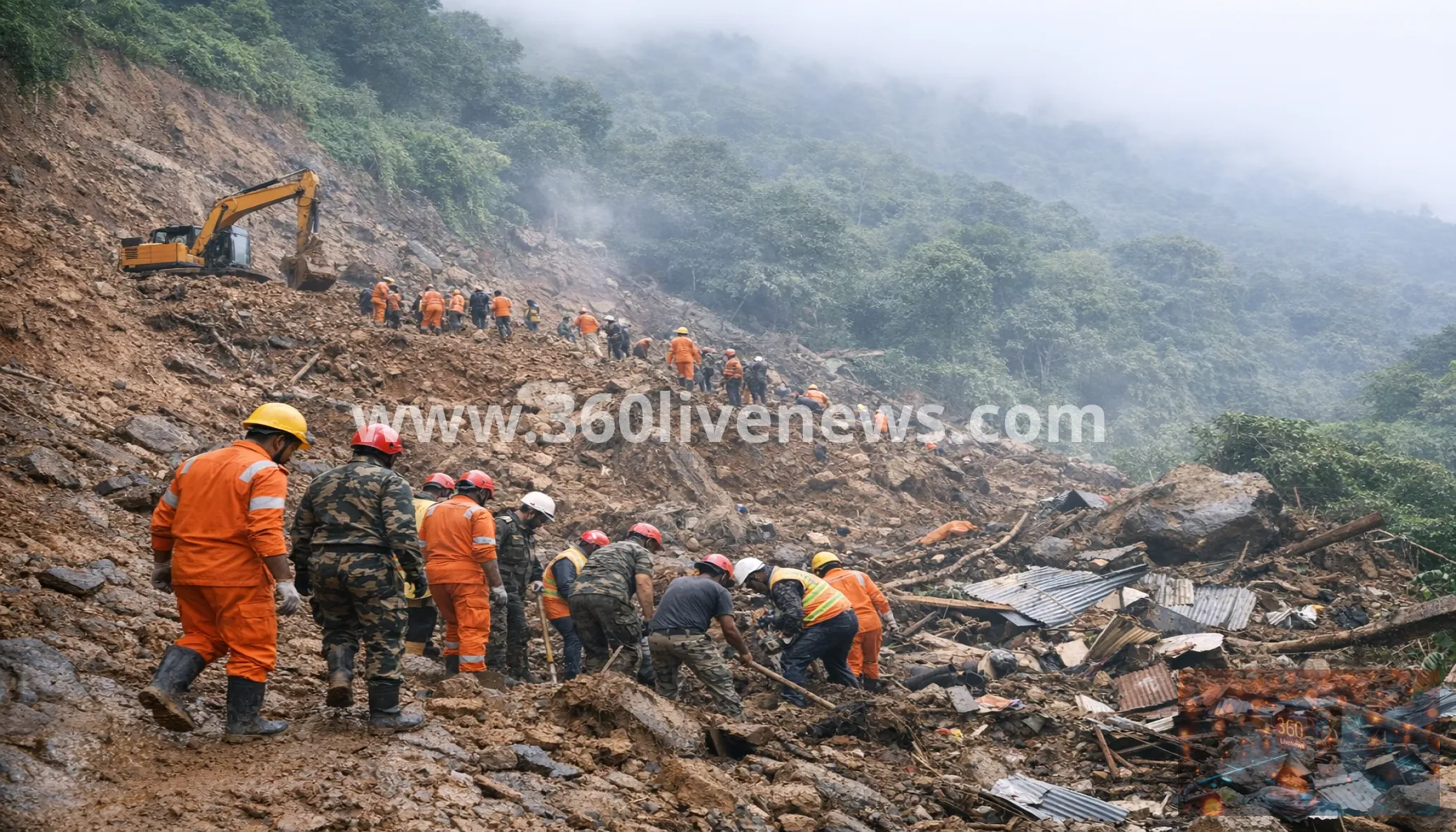Rescuers search for five missing after deadly landslide in Kerala, India