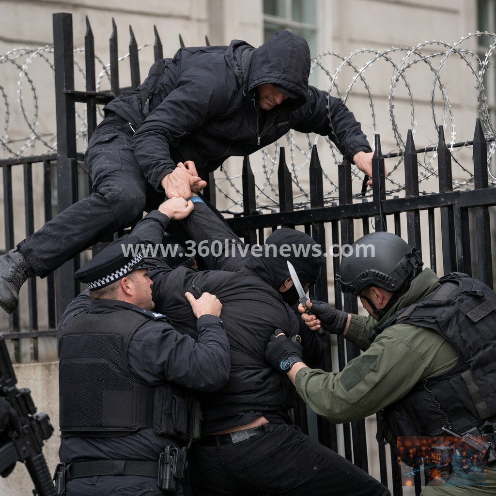 Man on trial for attempting to climb Israeli embassy fence in London with knives