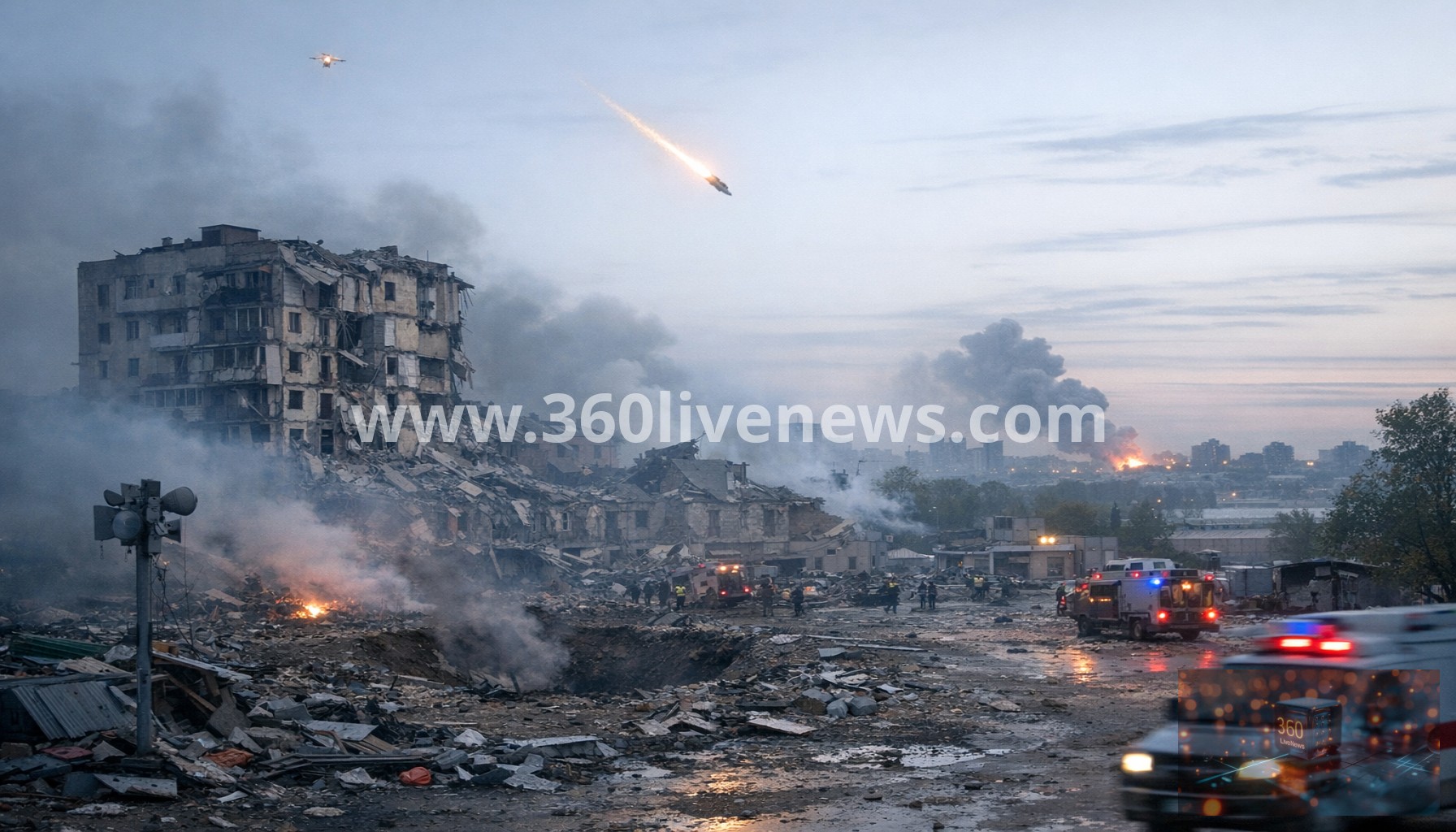 Major Russian drone and missile attack kills and wounds in Ukraine