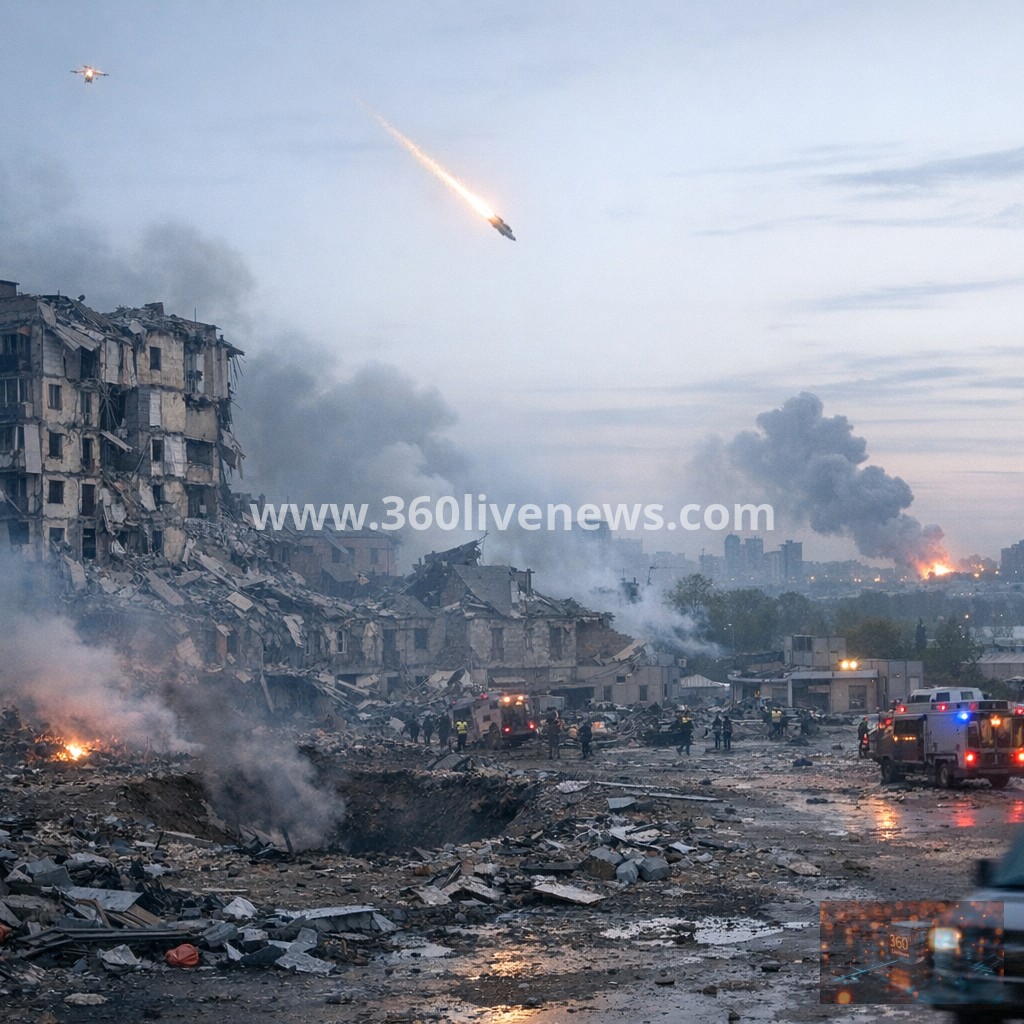 Russian drone and missile attack kills seven in Dnipro, Ukraine