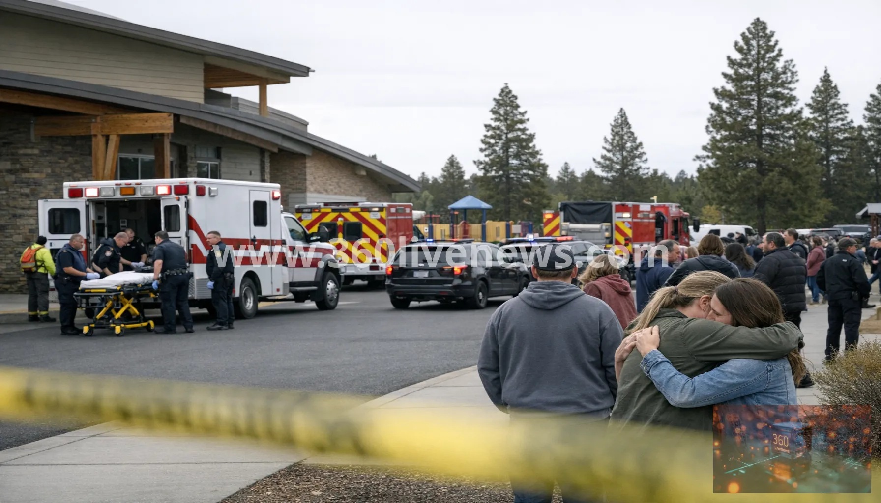 Three children and teacher killed in Oregon primary school shooting