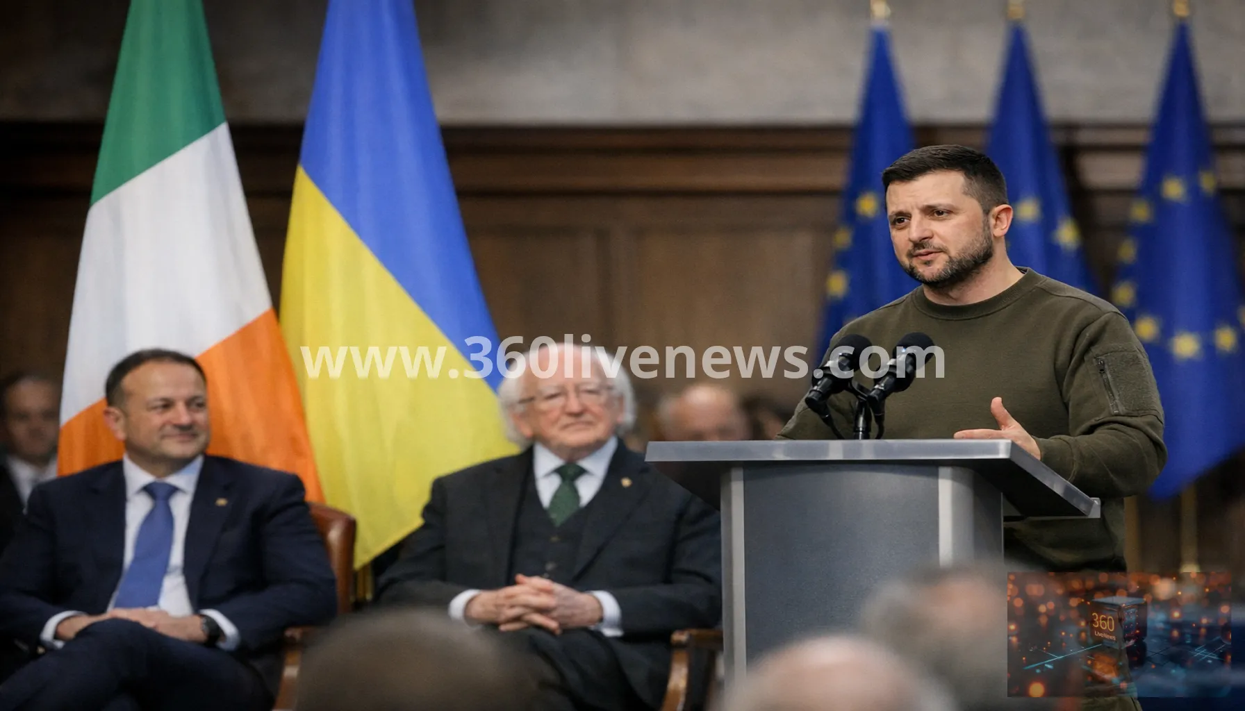Zelensky thanks Ireland for support as Dublin opens EU presidency