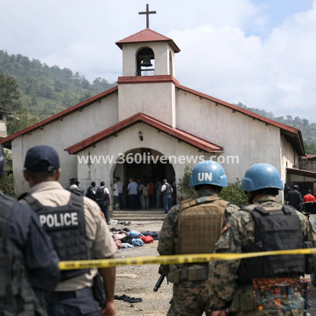 Around 40 displaced people killed in church attack near Haiti's capital