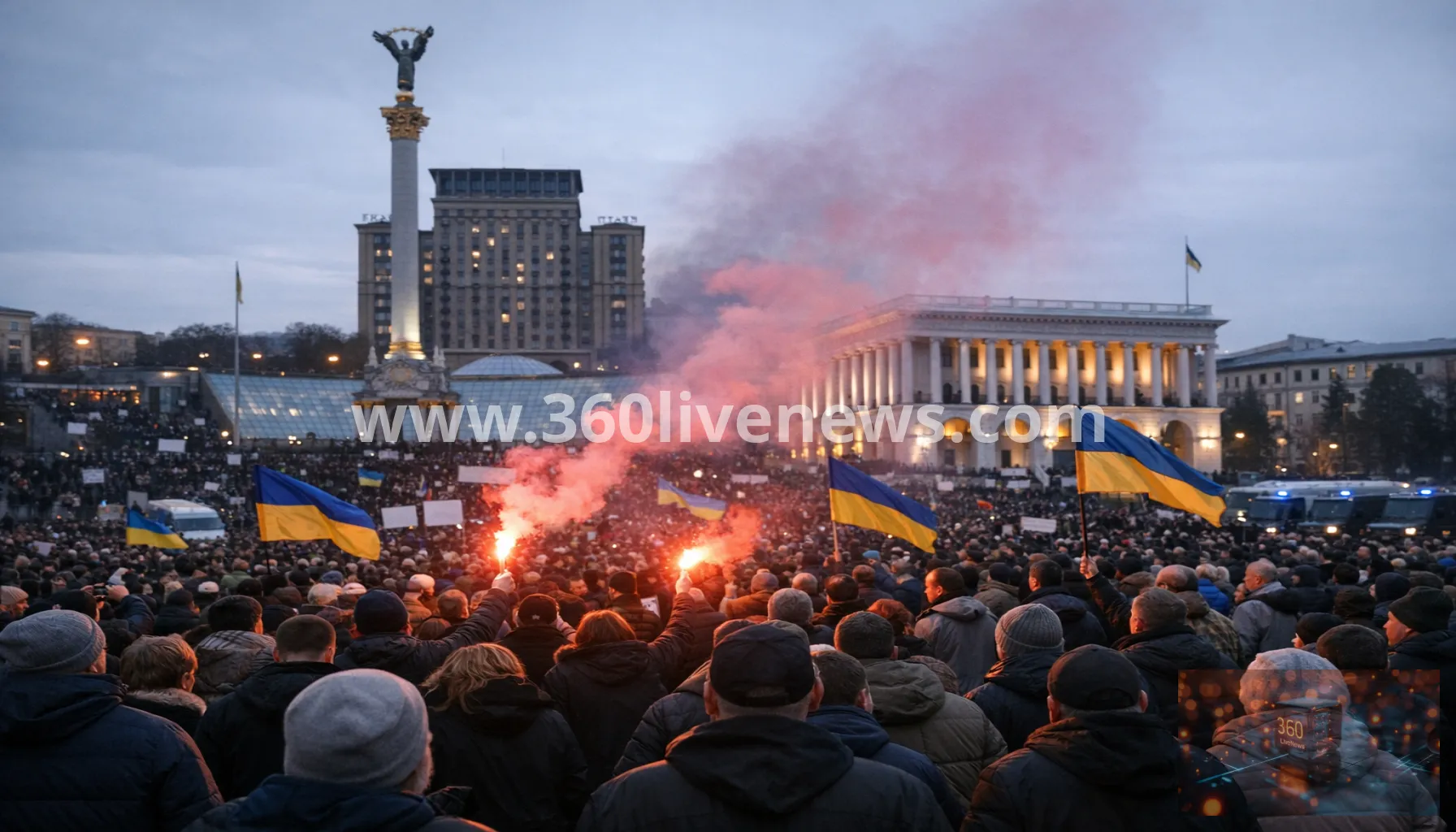 Outrage in Ukraine after defence minister removal sparks protests in Kyiv
