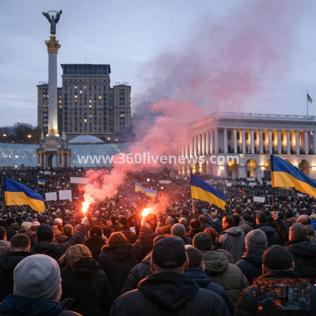 Outrage in Ukraine after defence minister removal sparks protests in Kyiv
