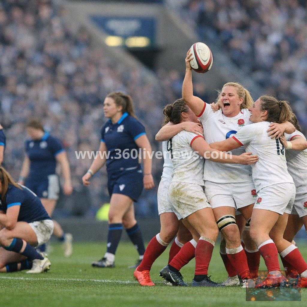 England Women's Rugby team wins emphatically at Six Nations