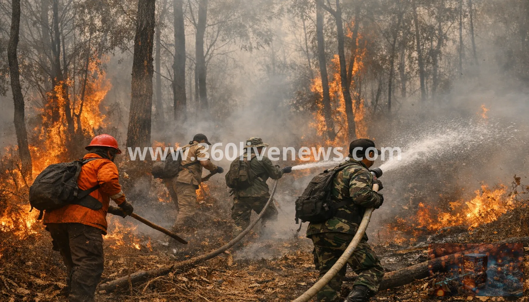 Four dead and two badly burned as Indonesia wildfire traps crew in East Java