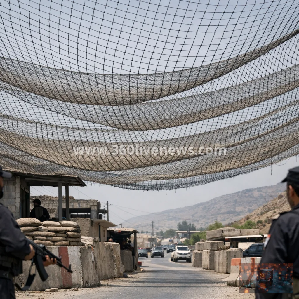 Pakistan police use fishing nets at Hangu checkpost to deter drone attacks