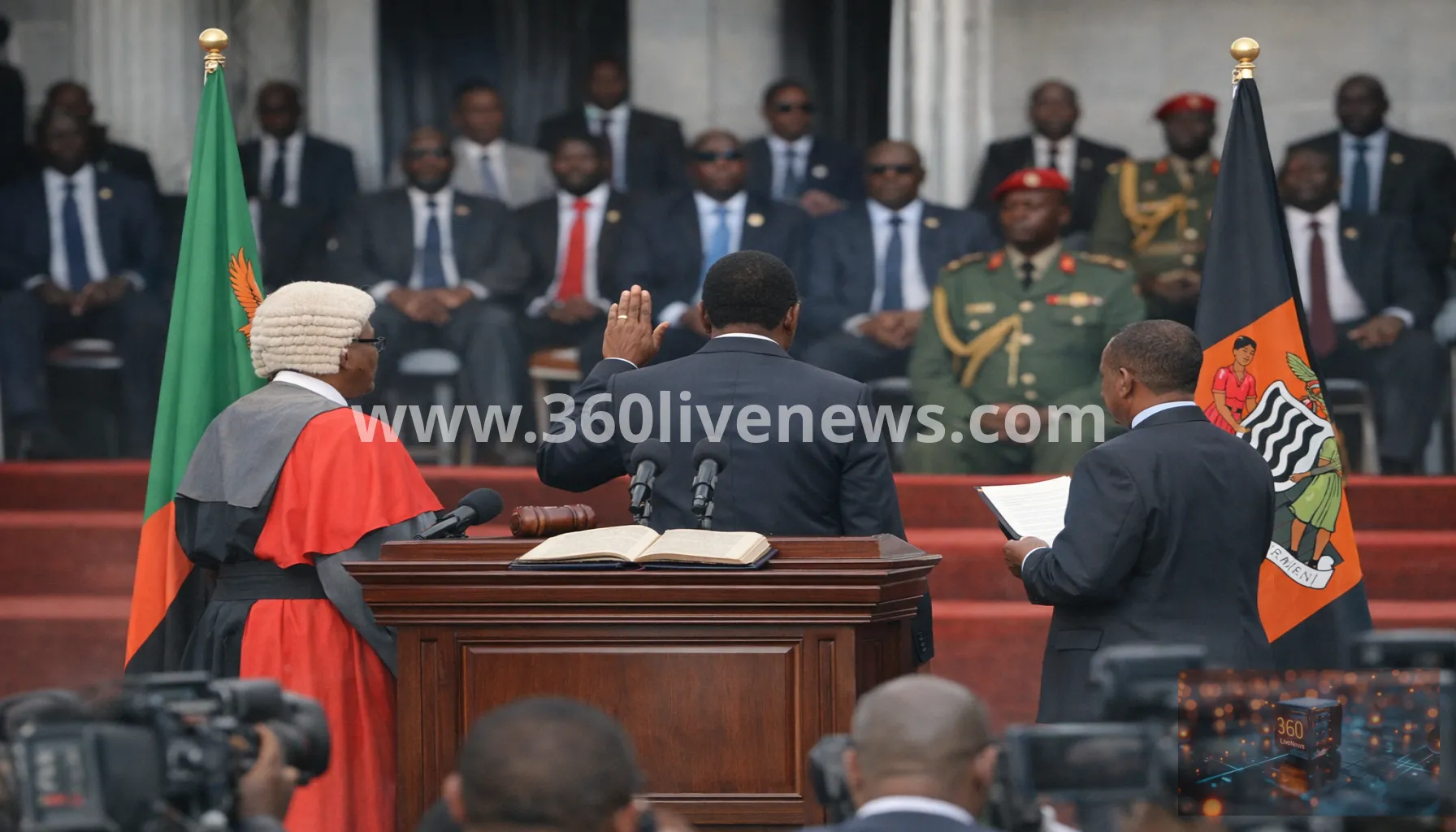 Zambia's Hakainde Hichilema sworn in for second term amid disputed election and arrests