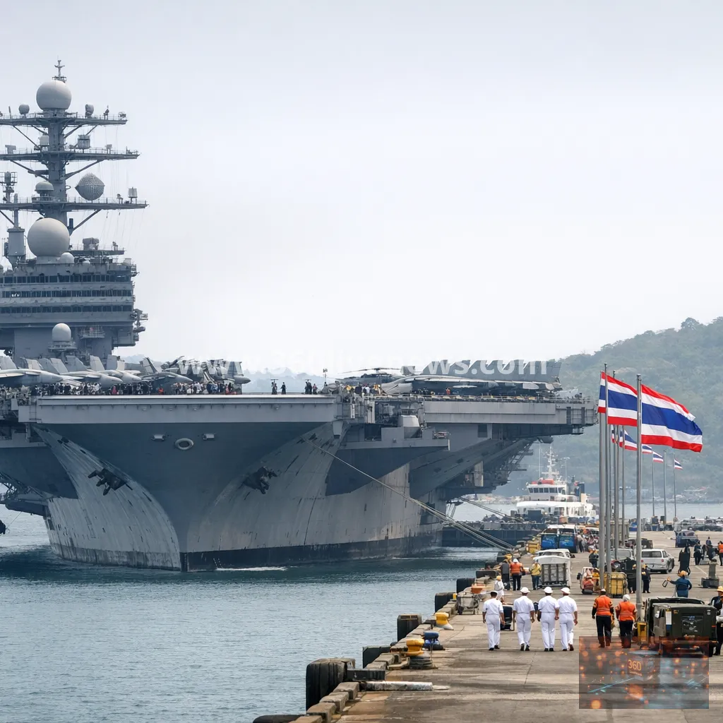 USS Abraham Lincoln to make brief Thailand port stop after more than 250 days at sea