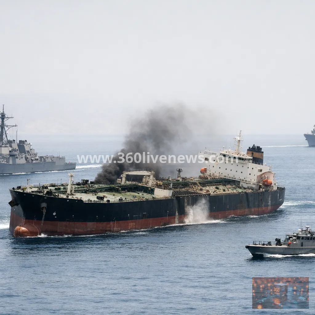 US says it disabled Iran-bound tanker in Strait of Hormuz blockade enforcement