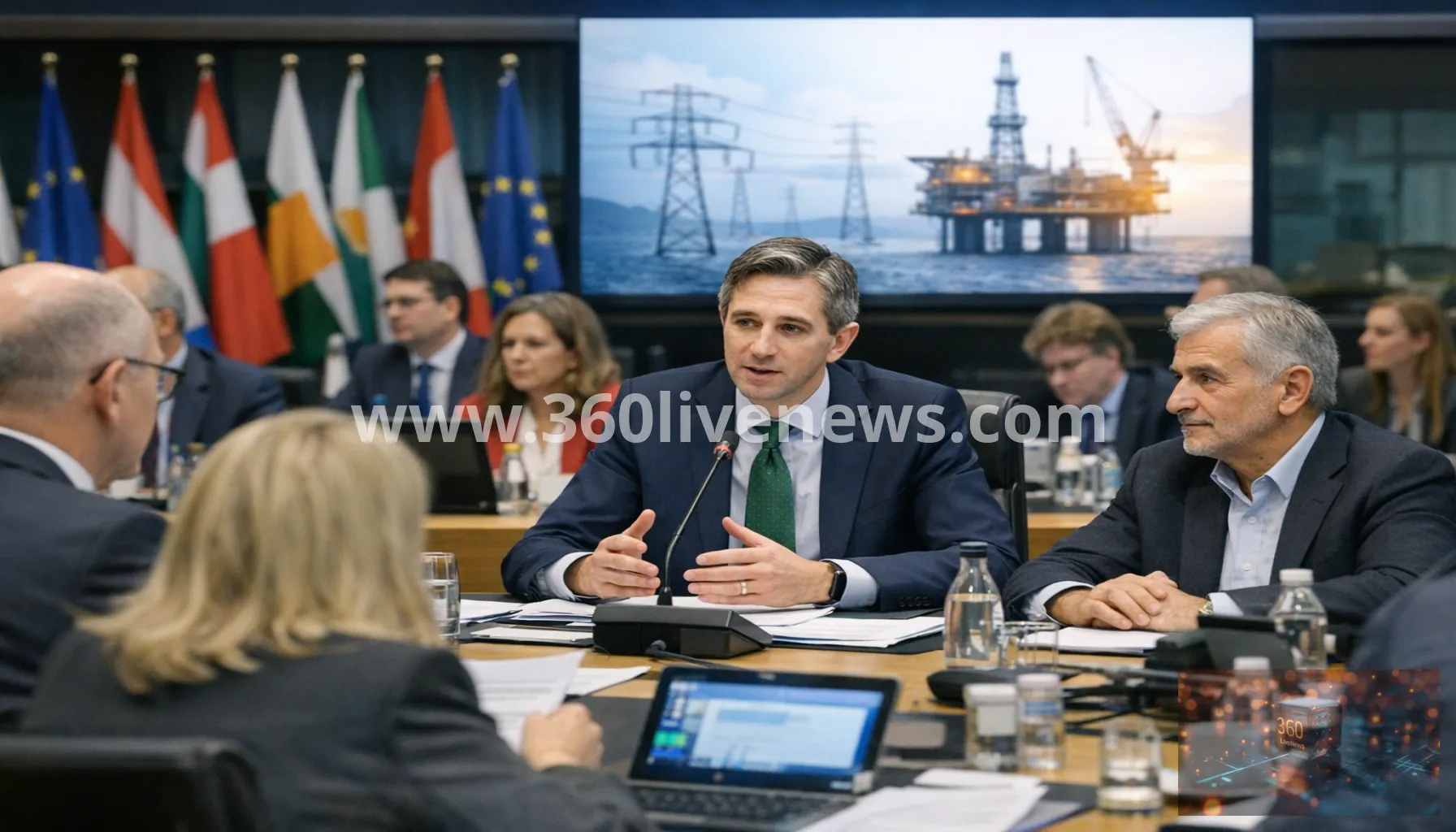 Ireland's Simon Harris chairs Ecofin in Brussels as ministers discuss energy crisis and EU financial priorities