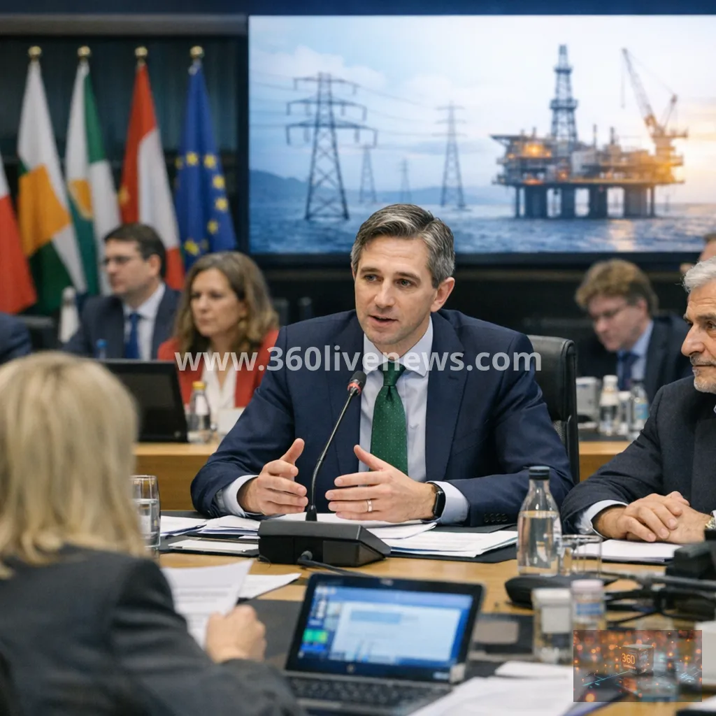 Ireland's Simon Harris chairs Ecofin in Brussels as ministers discuss energy crisis and EU financial priorities