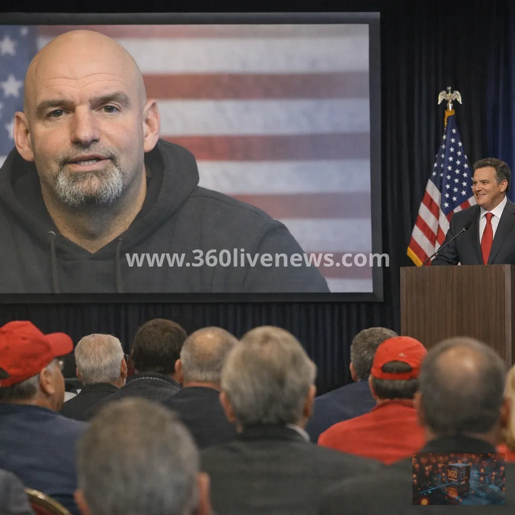Fetterman appears at Republican convention and endorses Republican Dave McCormick
