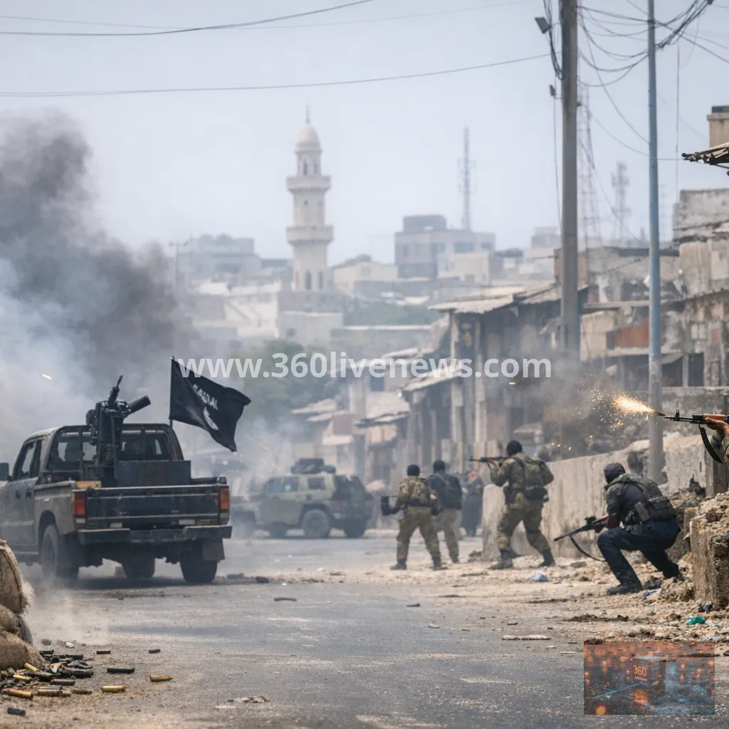 Gunfire in Mogadishu as Somali troops and opposition militias clash before planned protests
