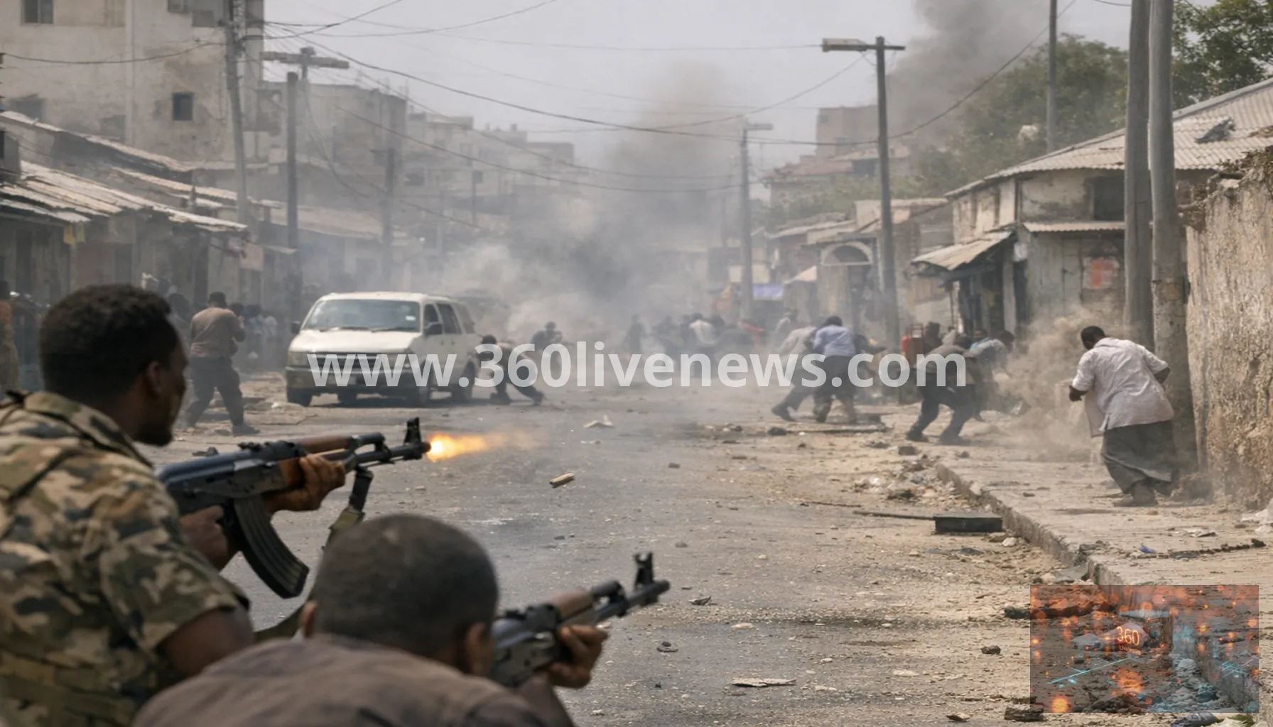 Gunfire erupts in Mogadishu ahead of planned anti-government protests