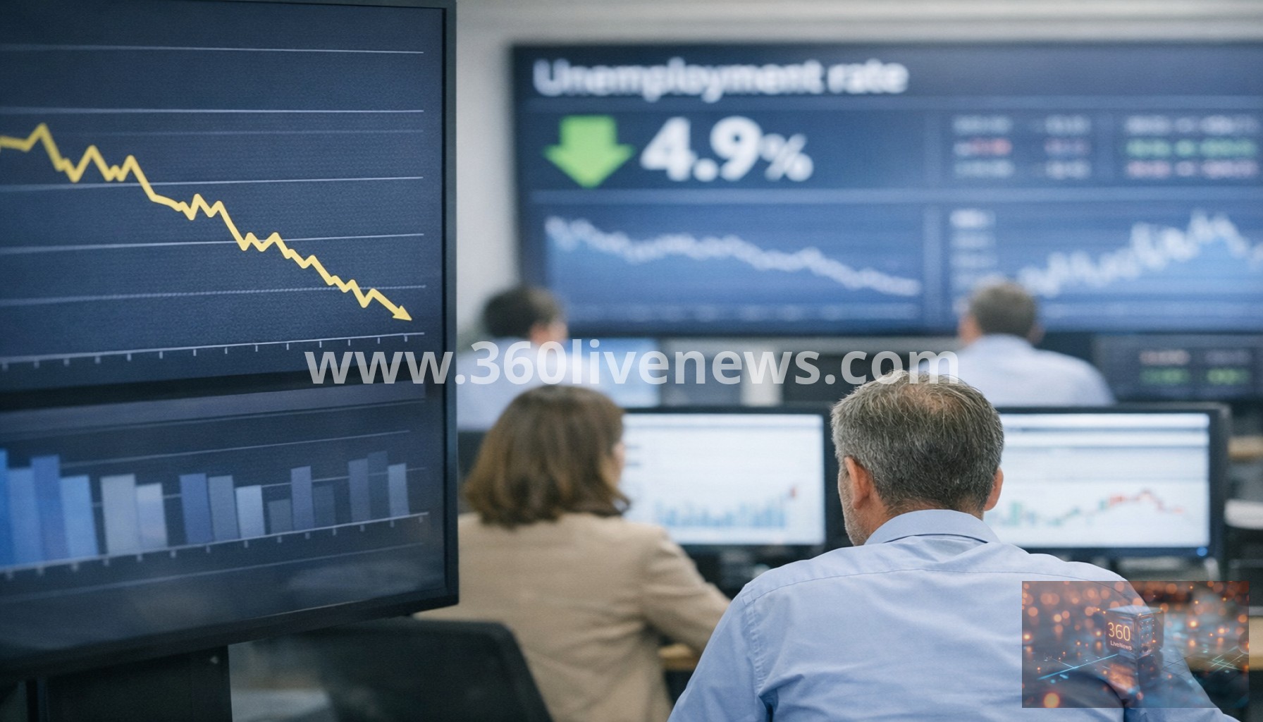 UK unemployment rate unexpectedly falls to 4.9%