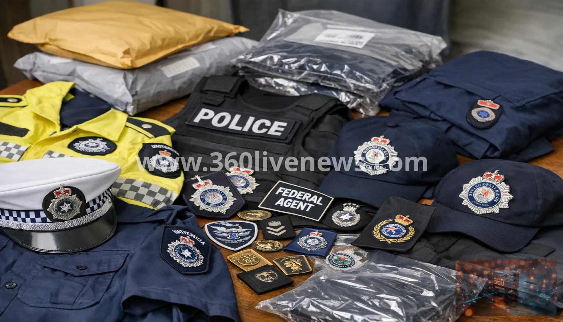 Australian police uniforms and badges sold on Chinese e-commerce sites raise impersonation concerns