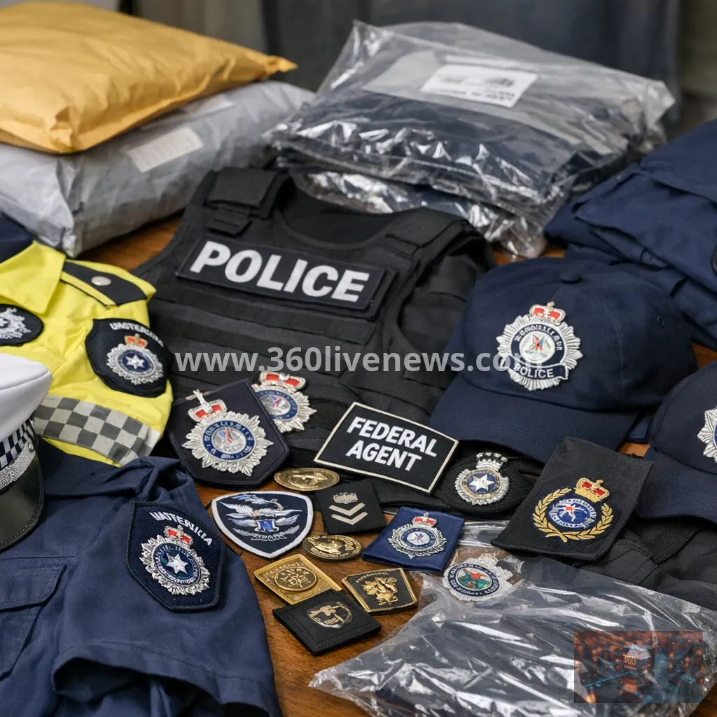 Australian police uniforms and badges sold on Chinese e-commerce sites raise impersonation concerns