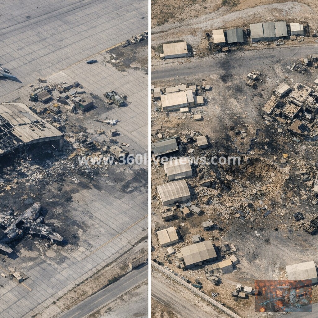 Satellite imagery shows damage at US military sites across the Middle East
