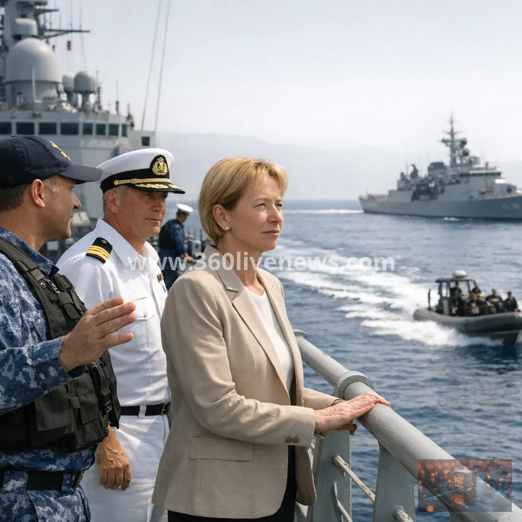 EU foreign policy chief visits naval mission in the Red Sea