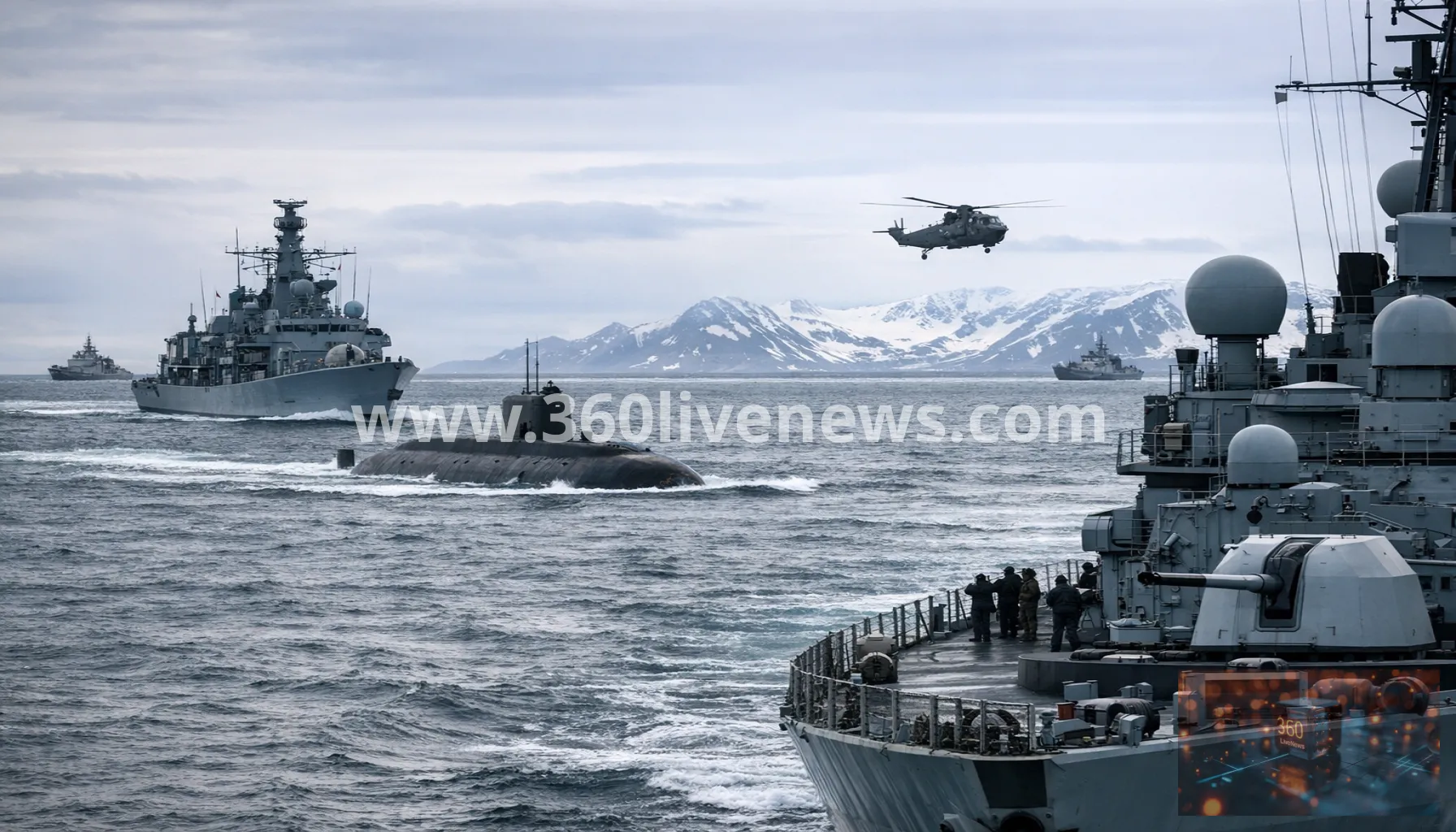 UK and NATO allies intercept Russian plot to target undersea cable near Svalbard