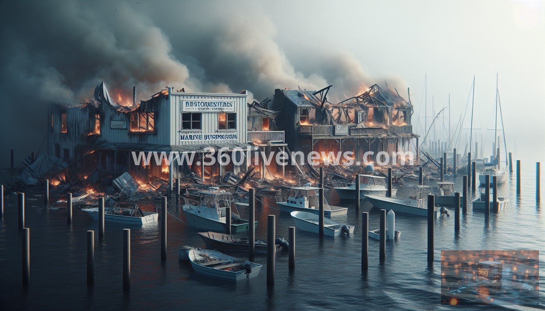 Fire destroys two marine businesses in Launceston, Tasmania, causing over $5 million in damage