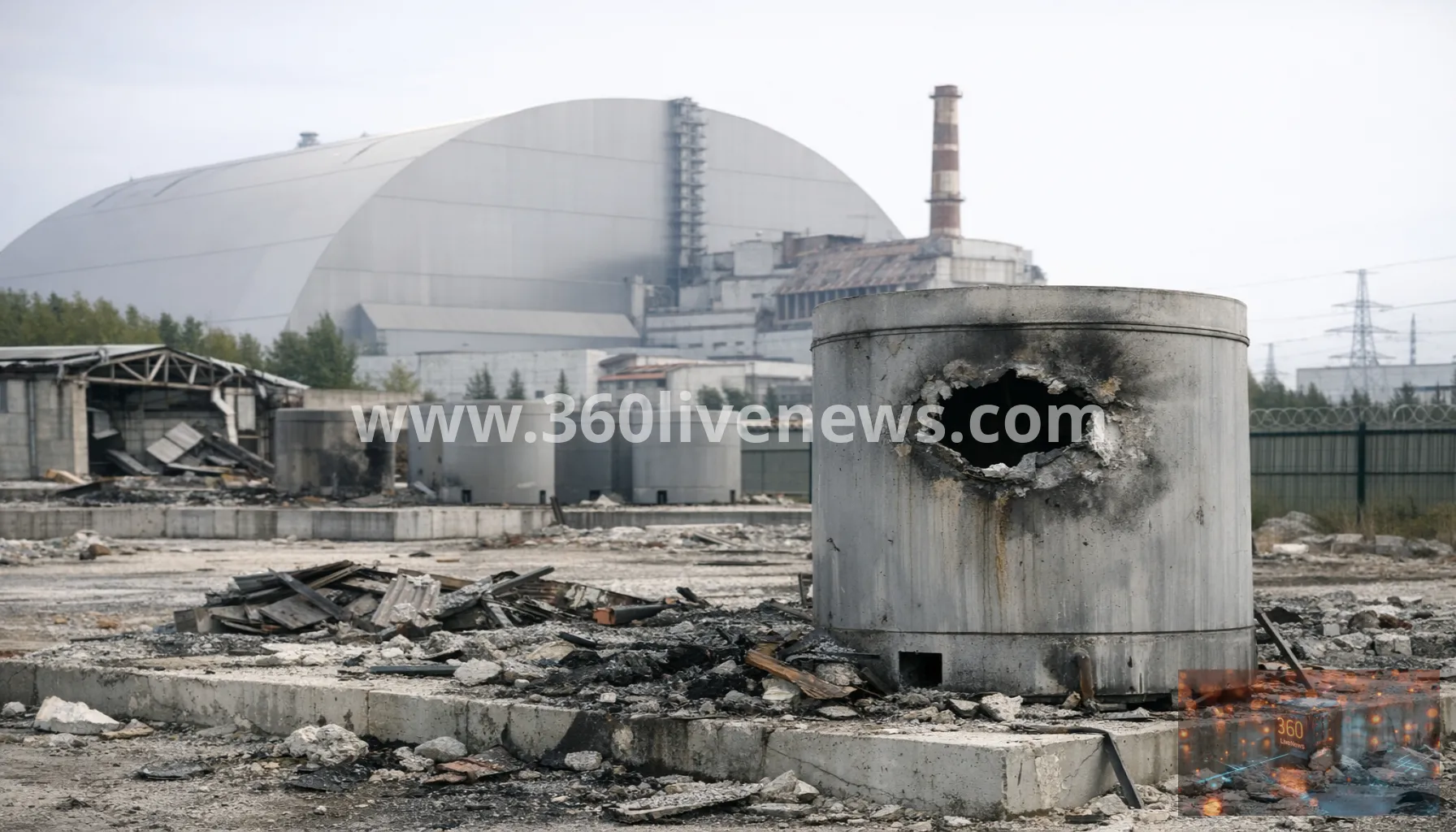 Ukraine says Russian strike damaged nuclear fuel storage site near Chernobyl