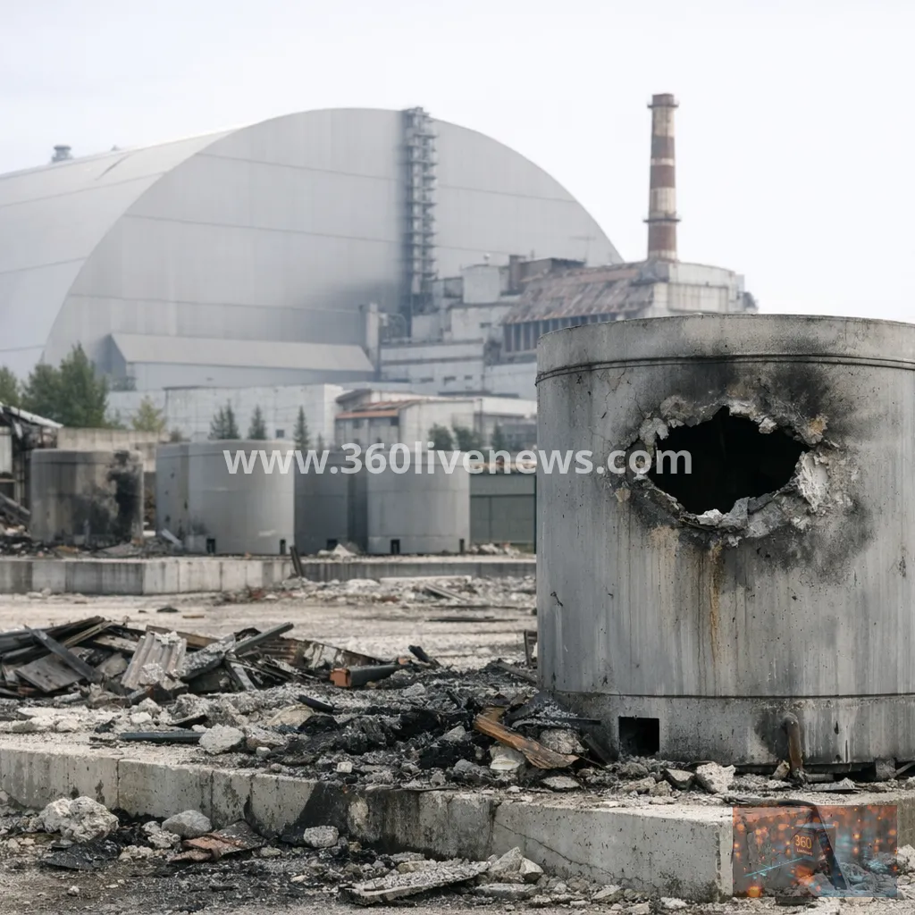 Ukraine says Russian strike damaged nuclear fuel storage site near Chernobyl