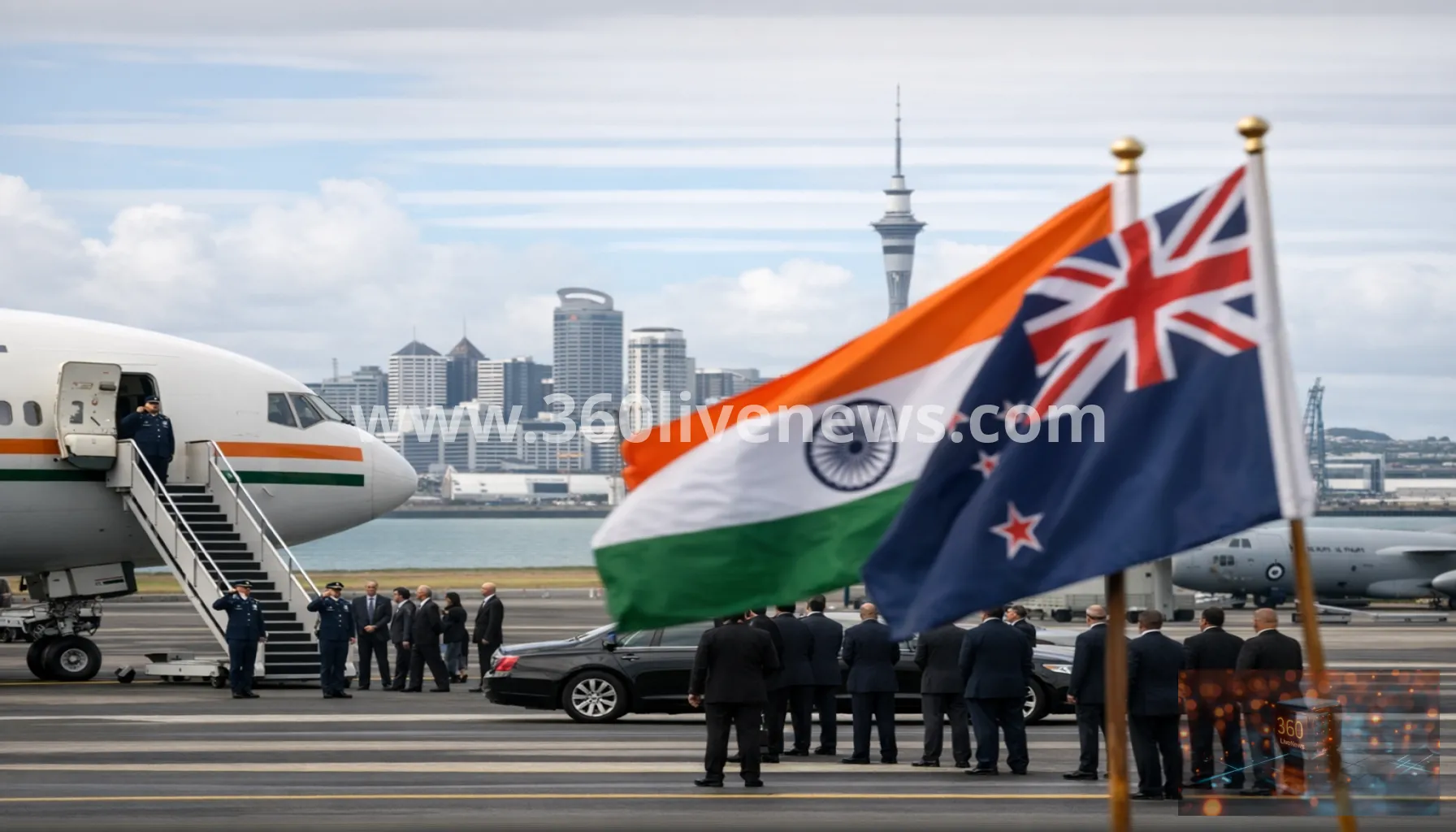 Modi arrives in Auckland as first India-New Zealand prime ministerial visit in 40 years