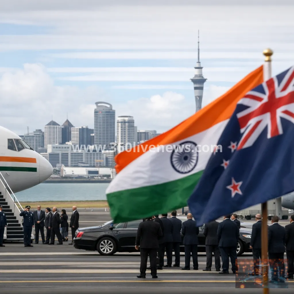 Modi arrives in Auckland as first India-New Zealand prime ministerial visit in 40 years