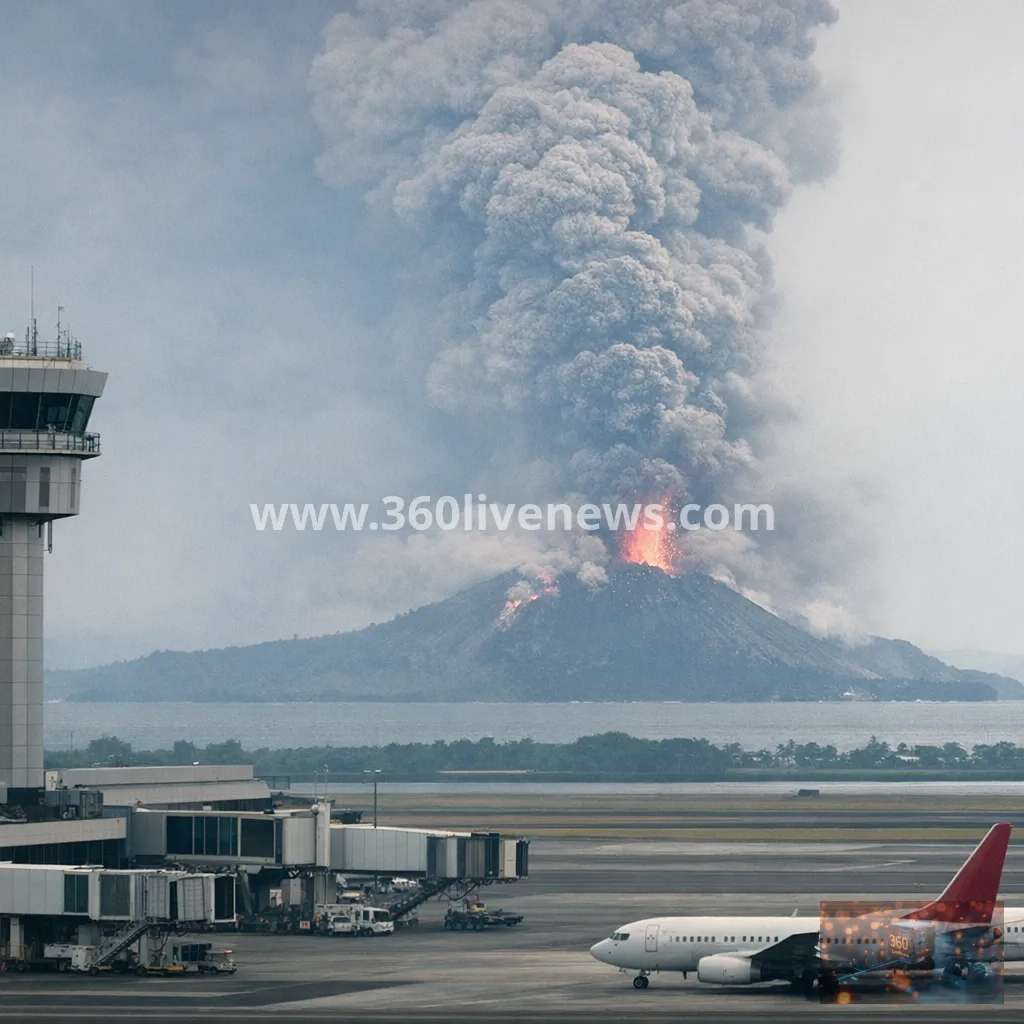 Indonesia volcano eruption strands 270,000 as airport closures extend into Monday