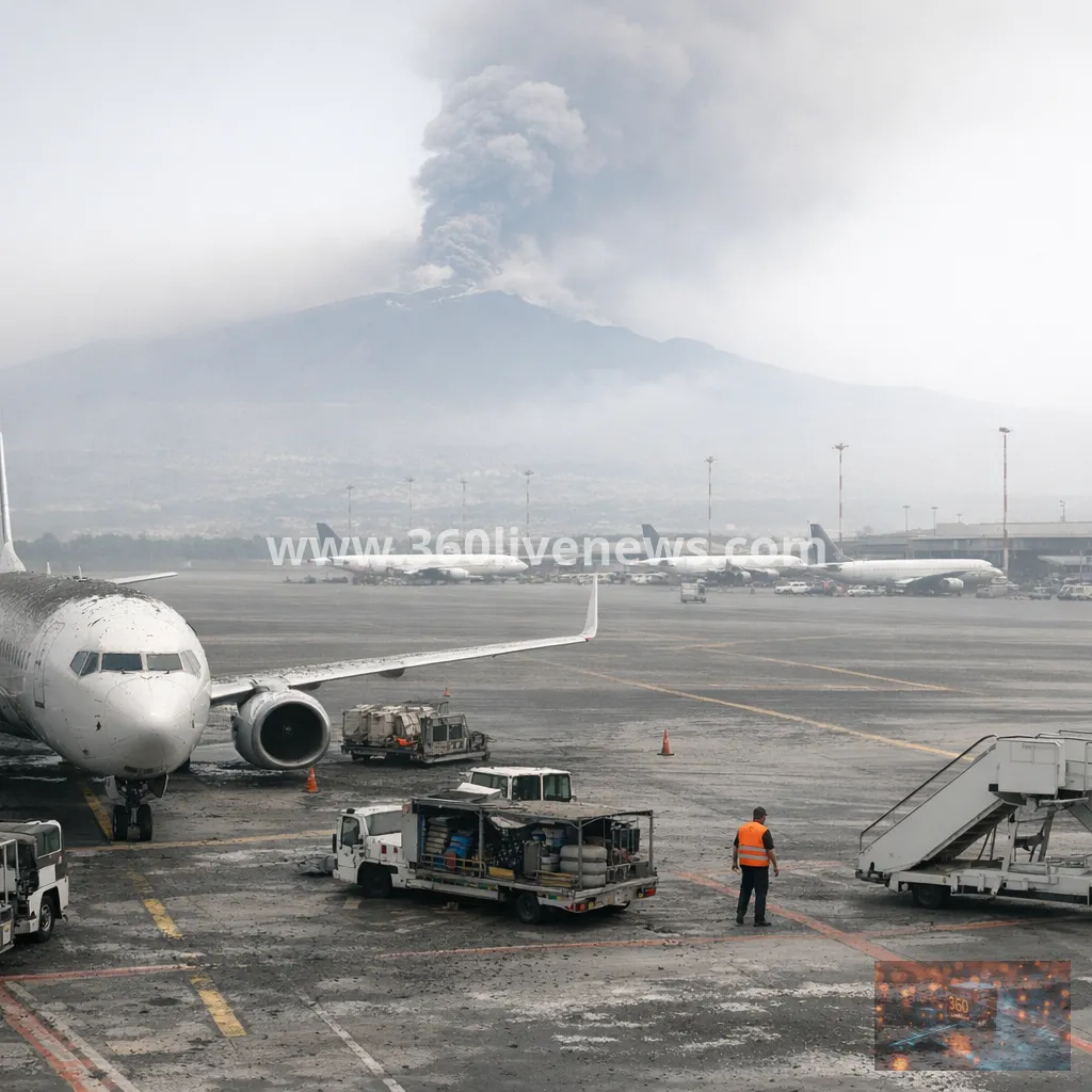 Etna ash grounds flights at Catania airport in Sicily