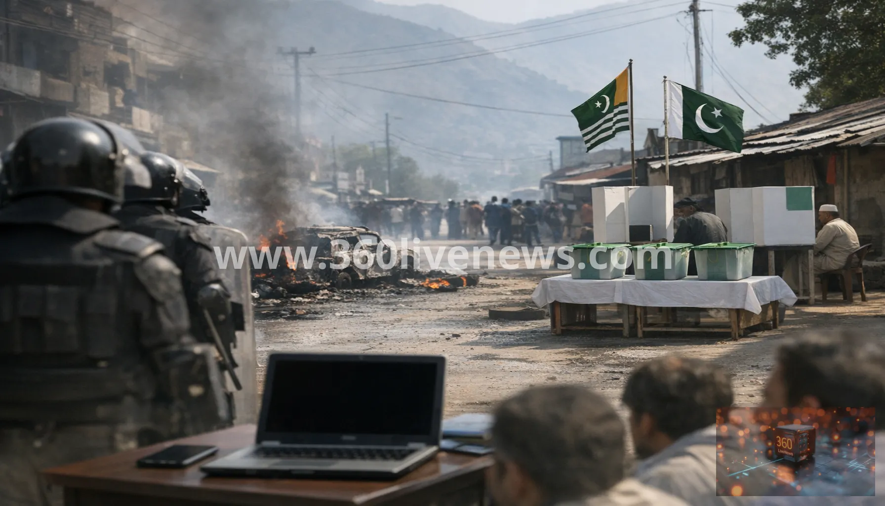 Pakistan-administered Kashmir election unrest deepens as second voting phase begins under heavy security