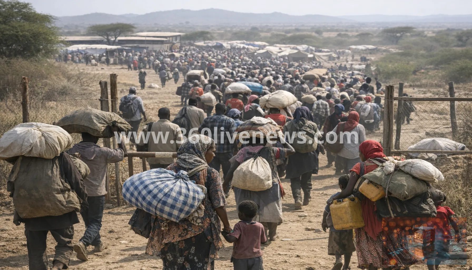 Ethiopia clashes drive 50,000 people into Kenya as fresh crossings continue