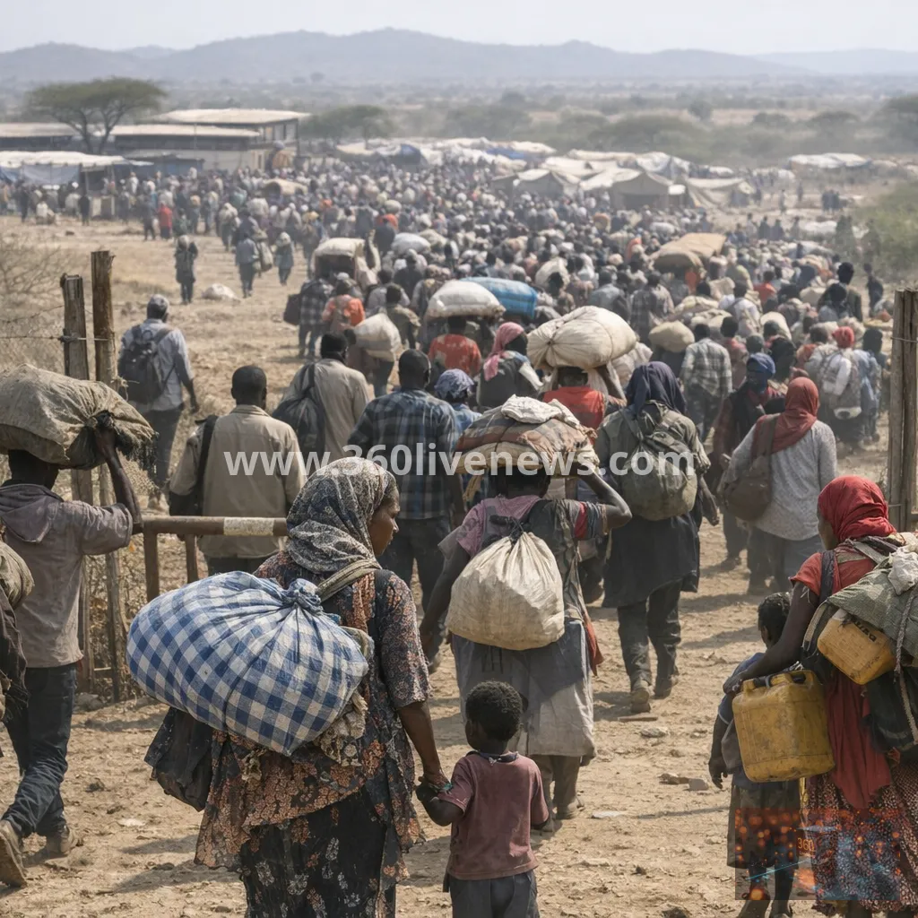 Ethiopia clashes drive 50,000 people into Kenya as fresh crossings continue
