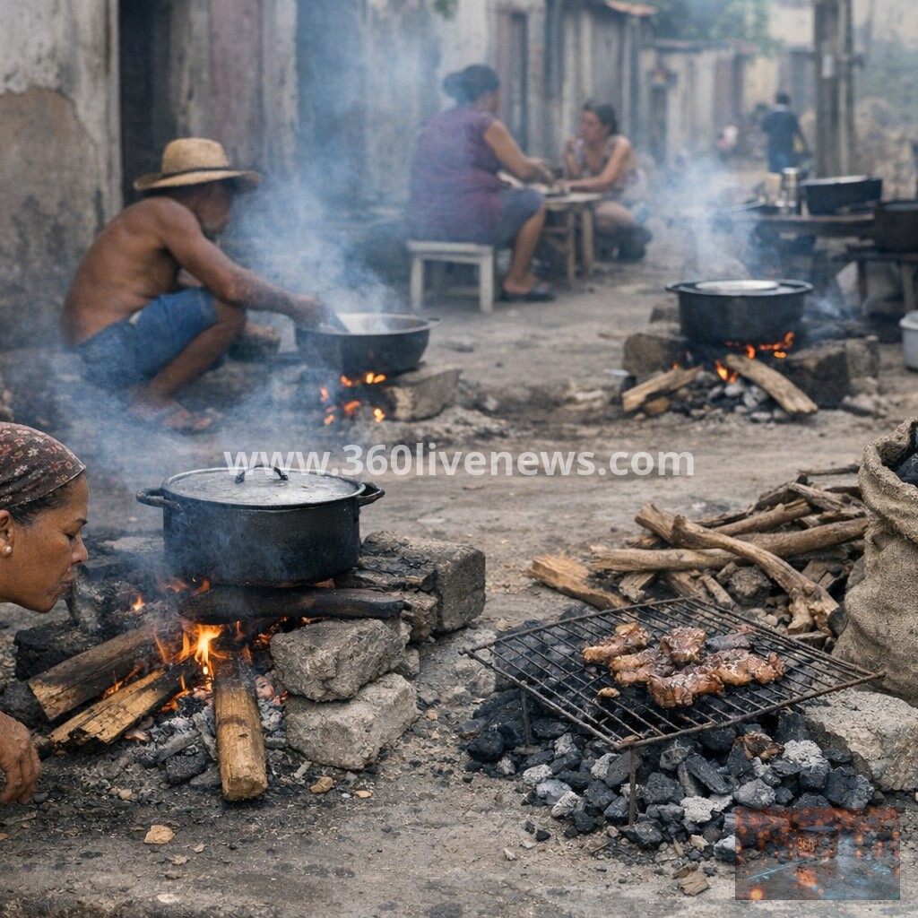 Cuba energy crisis leaves millions without cooking gas as residents turn to charcoal and wood