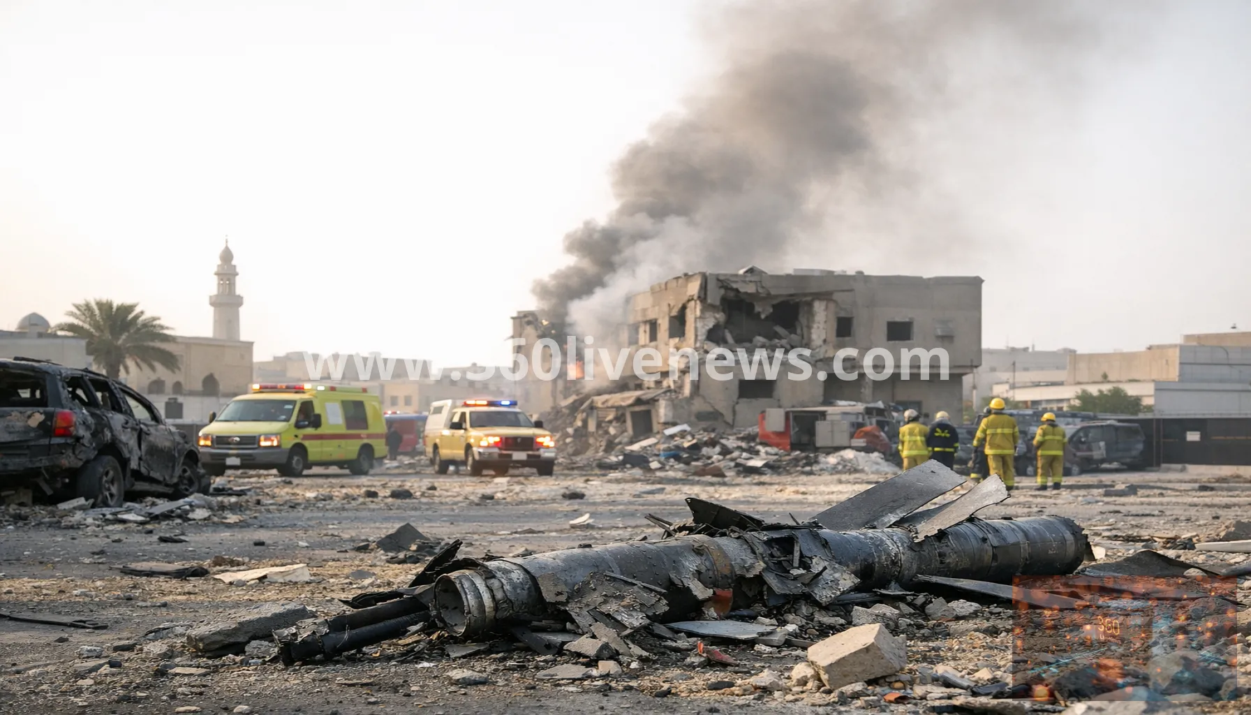 Houthi missile and drone attacks wound 13 civilians in southern Saudi Arabia