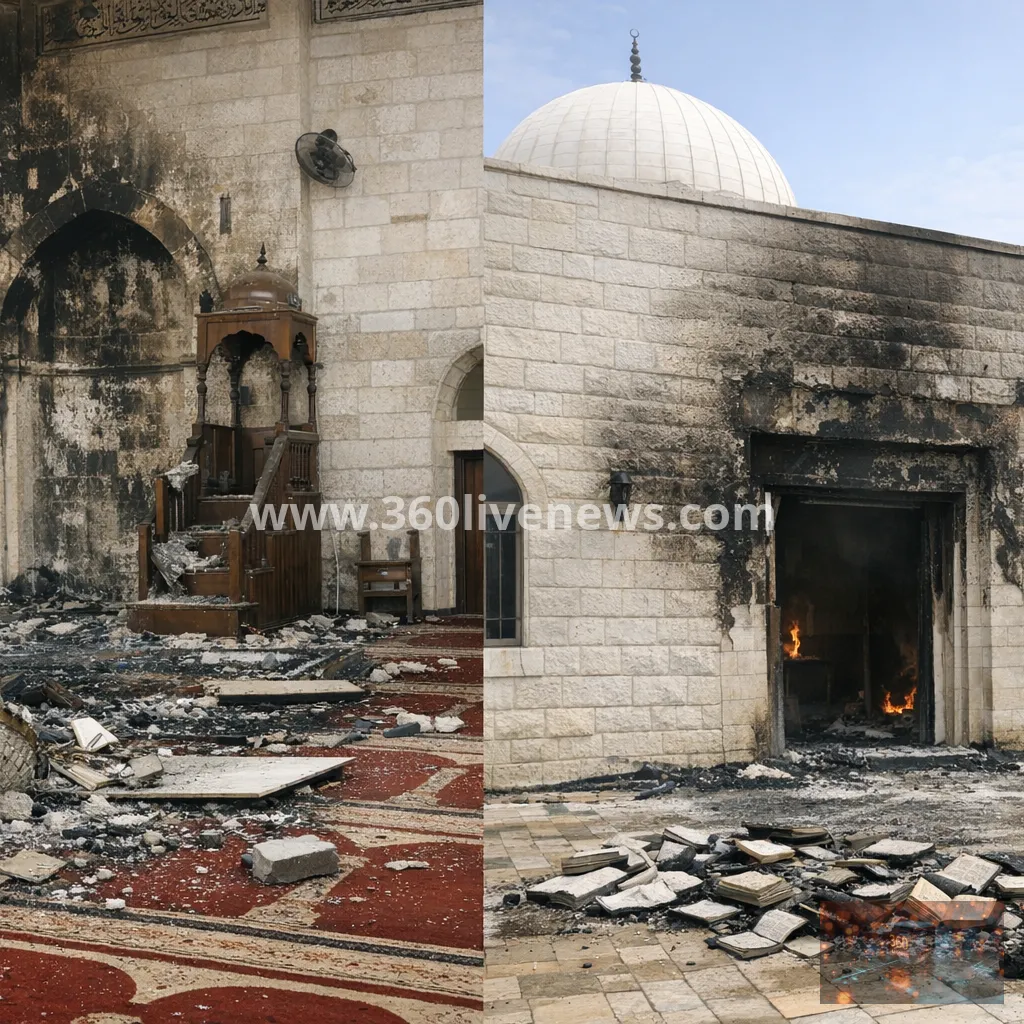 Israeli forces and settlers attack two West Bank mosques