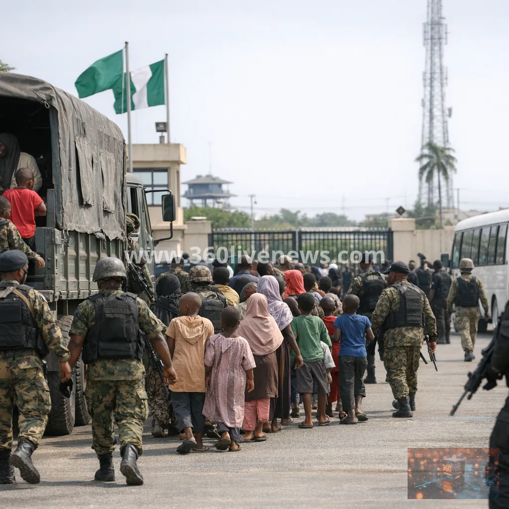 Dozens of abducted schoolchildren and teachers rescued in Nigeria after 56 days