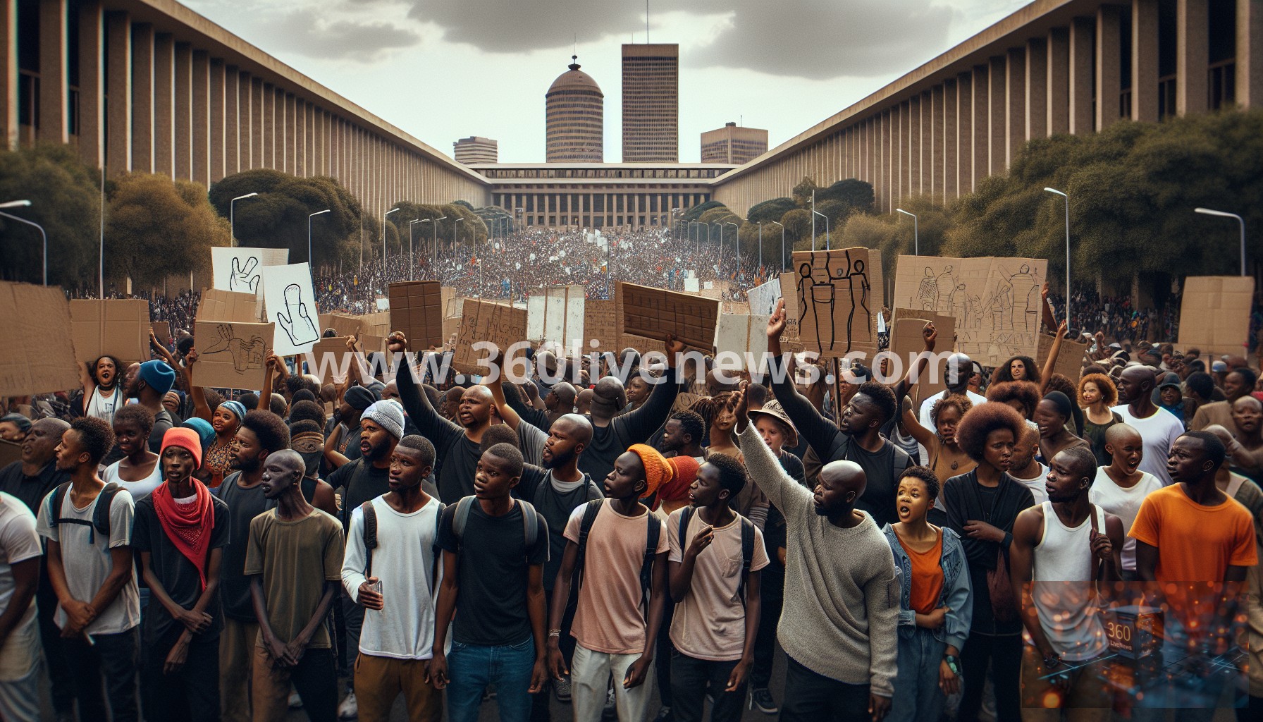 Johannesburg residents protest against ongoing water shortages affecting the city for over a month